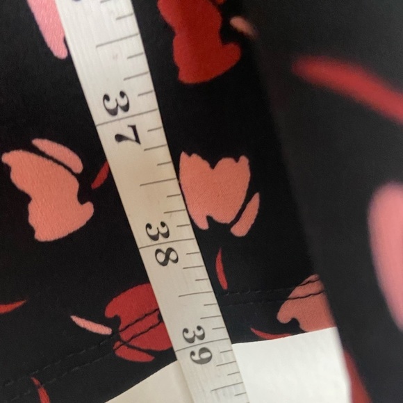 Eloquii Wrap Floral Midi Dress Size 14 Long Sleeve Soft Knit Puff Sleeve - Picture 7 of 9